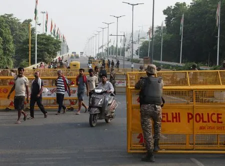 Indian capital braces for second day of protests against poll chief