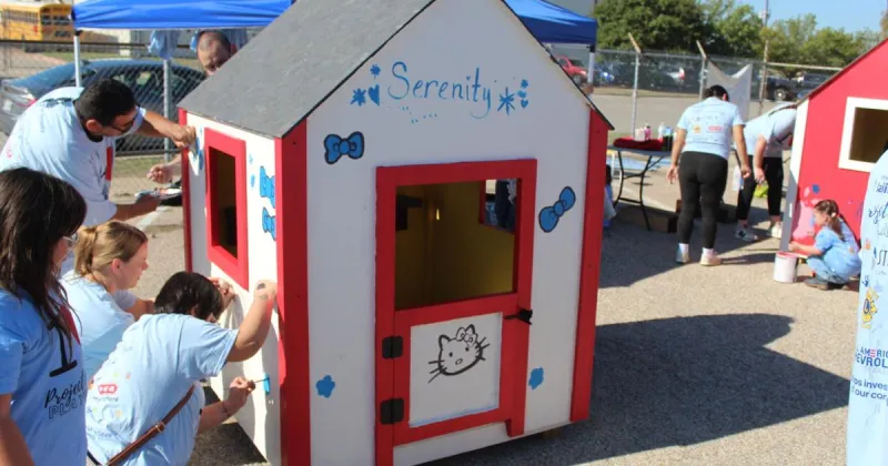 Project Playhouse brings community together to build 18 homes for children