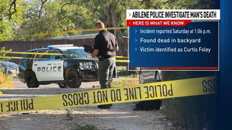 Police investigate death of Abilene man found in backyard on Pecan Street