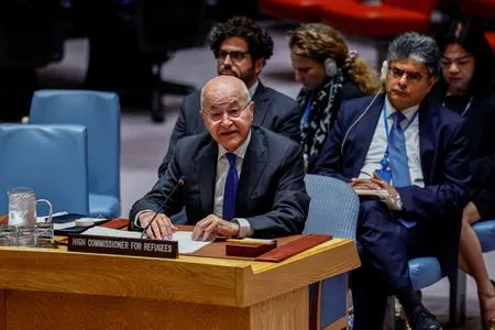 UN refugee agency's funding shortfall is impacting refugees worldwide, its chief says