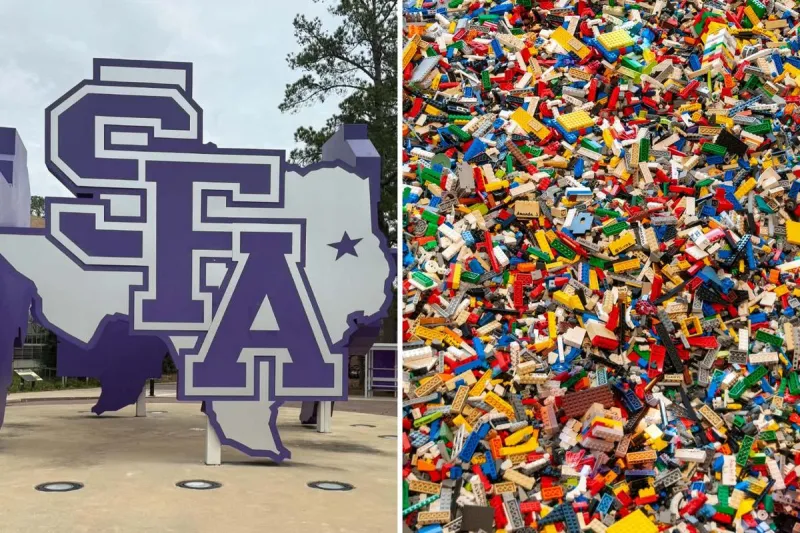 SFA Campus Icons Reimagined as Build-Your-Own Lego Sets