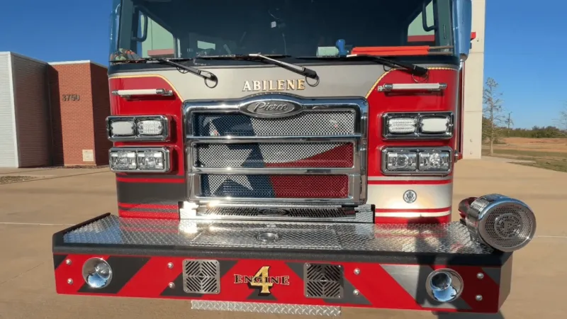 Abilene Fire Department welcomes new Station 4 engine in third push-in ceremony of 2026