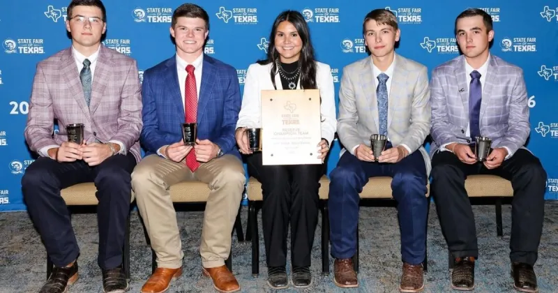 Blinn freshman livestock judging team wins reserve champion title at State Fair of Texas