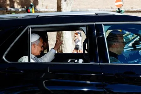 Pope Leo leaves Vatican for hospital ahead of surgery on lung nodule