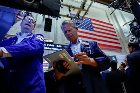 Wall St subdued in choppy trade after big bank earnings, chips slide