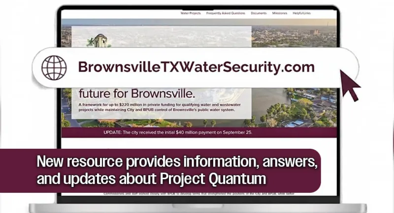 City of Brownsville Launches Water Security Website
