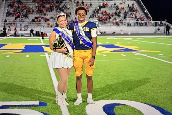 Mia Castillo and Romelo Robinson are the 2026 Homecoming Queen and King