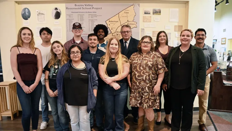 BLINN STUDENTS HELP UNCOVER HISTORY OF BRAZOS VALLEY ROSENWALD SCHOOLS