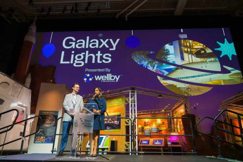 Space Center Houston's Galaxy Lights, Presented by Wellby Financial, Returns for an Out-of-this-World Holiday Experience