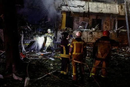 Russian missile attack on Kyiv kills one