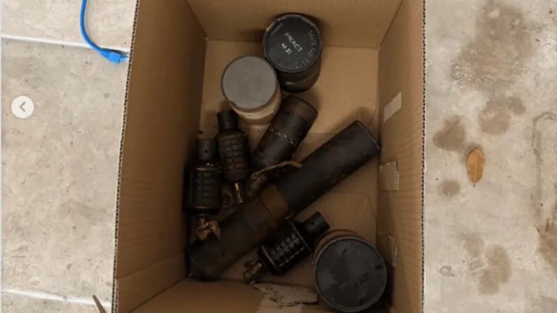 Six WWII-era grenades found in boxes purchased at Austin estate sale, police say