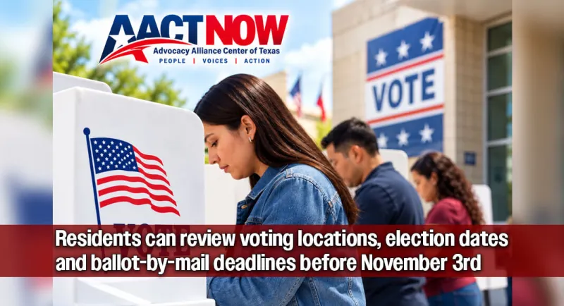 Election Day Approaches as Early Voting Begins October 19 Across Texas