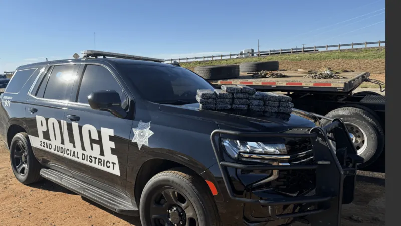 Traffic stop in Mitchell County leads to seizure of about 20 kilos of cocaine