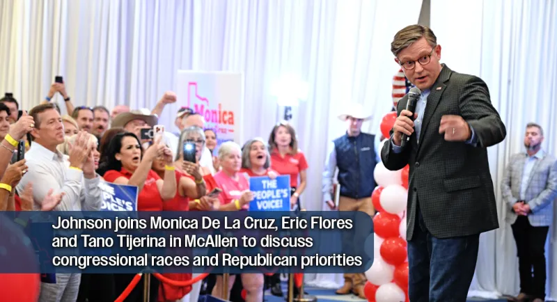 House Speaker Mike Johnson Rallies South Texas Republicans Ahead of November Election