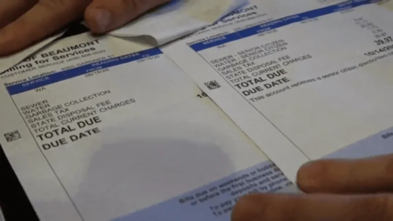 Beaumont residents alarmed as water bills arrive a day before due date; city cites glitch