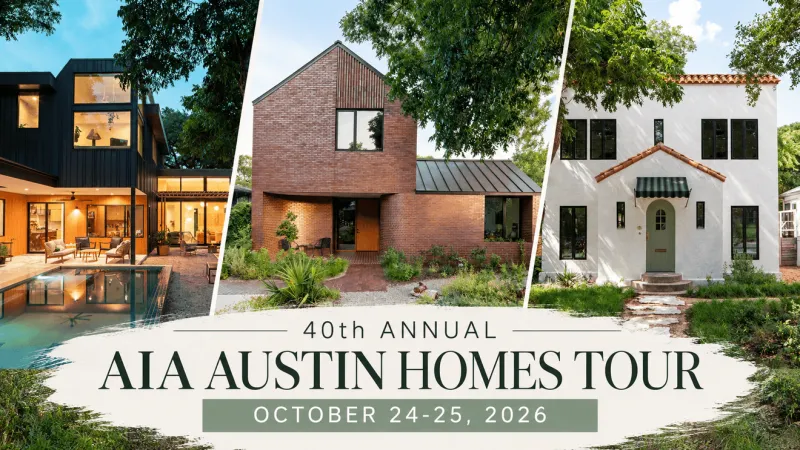 Step inside nine Austin homes Oct. 24--25 on the 40th annual AIA Austin Homes Tour
