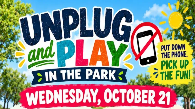 BRENHAM PARKS & RECREATION TO HOST 'UNPLUG & PLAY IN THE PARK' WEDNESDAY