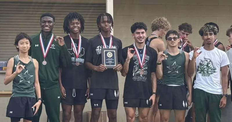 Iowa Colony boys place second at 20-5A meet