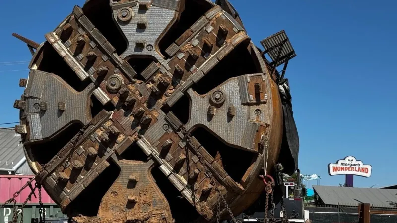 Elon Musk's Boring Company brings massive tunnel machine to Morgan's Wonderland