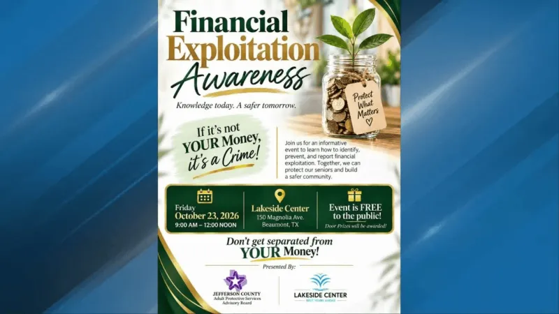 Beaumont event to raise awareness about financial exploitation of seniors