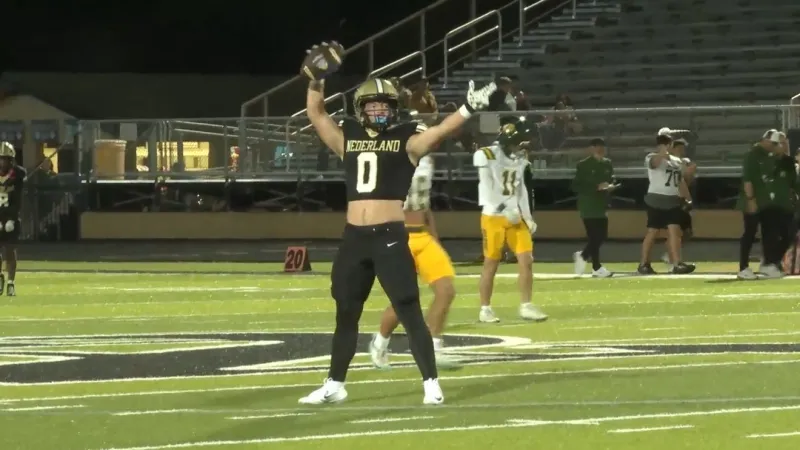H.S. Football - Week 8 - District 10-5A-DII: Nederland 38 Santa Fe 0 Final