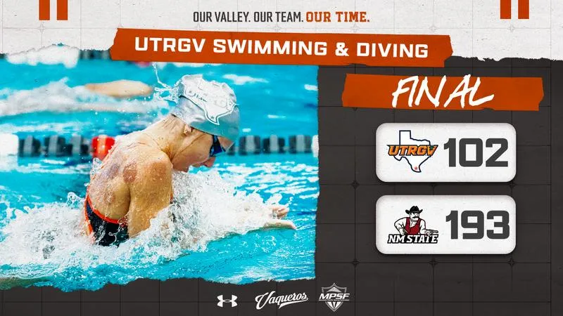 Deroide Breaks School Record, Meulebeek Wins 1-Meter Diving as Swimming & Diving Falls to New Mexico State