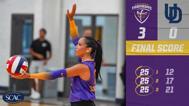 Volleyball Sweeps Dallas in SCAC Action