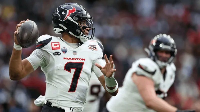 End-zone interception sparks late rally, but Texans edge Jaguars 34-31 at Wembley