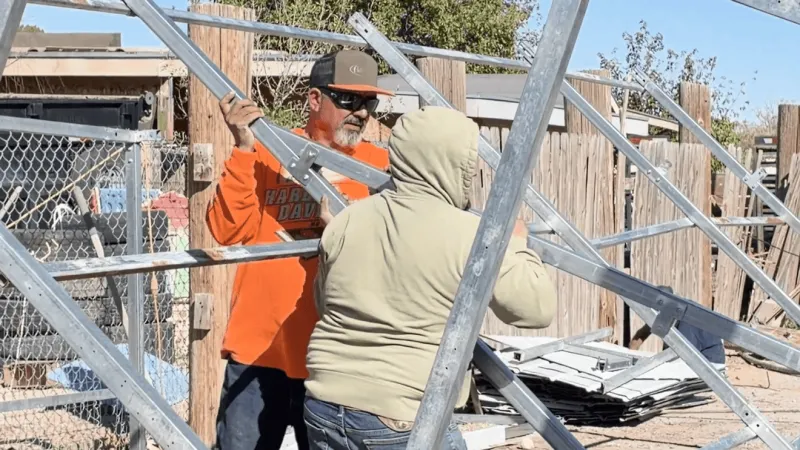 Power restored to 80-year-old El Paso woman after shed crashes into home during high winds