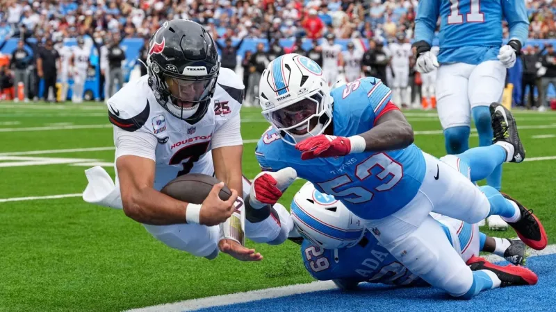 Stroud powers Texans past Titans as trade reunites him with Marvin Harrison Jr.