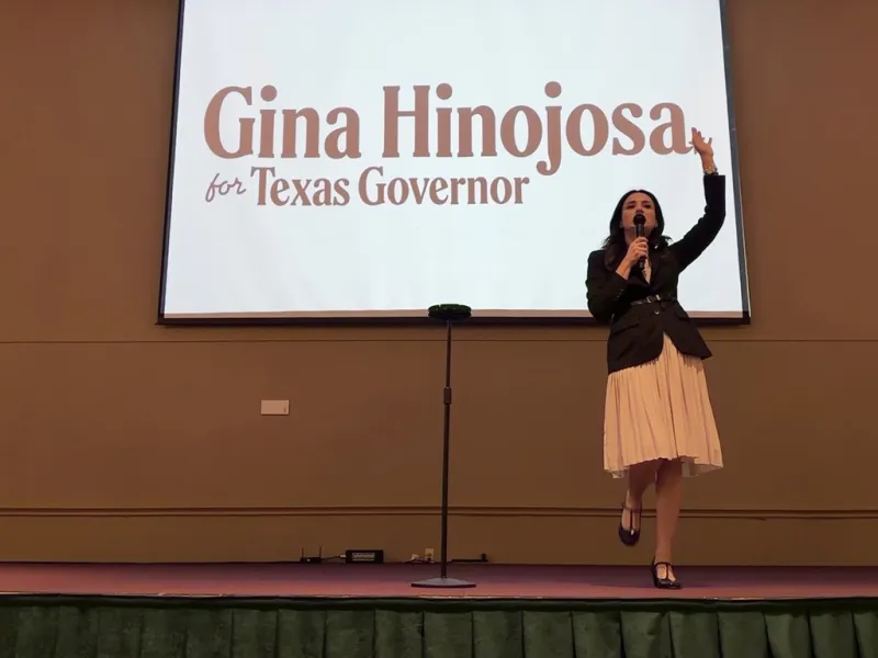 200 supporters rally for Hinojosa as Abbott is expected to campaign in Houston-area this week