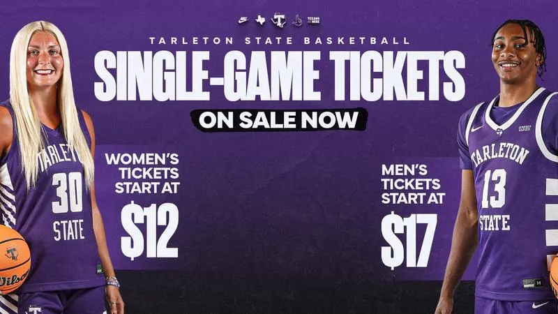 Tarleton State Basketball 2026-27 single-game tickets on sale now