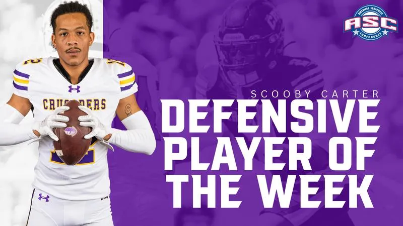 Scooby Carter named ASC Defensive Player of the Week