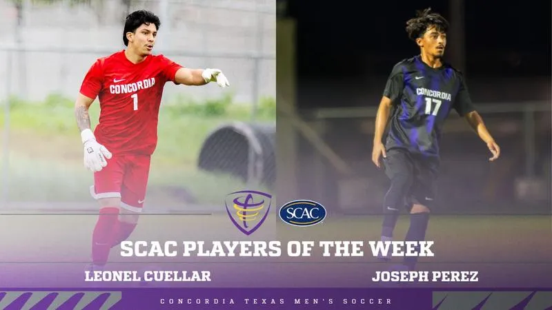 Leonel Cuellar & Joseph Perez Named SCAC Players of the Week.