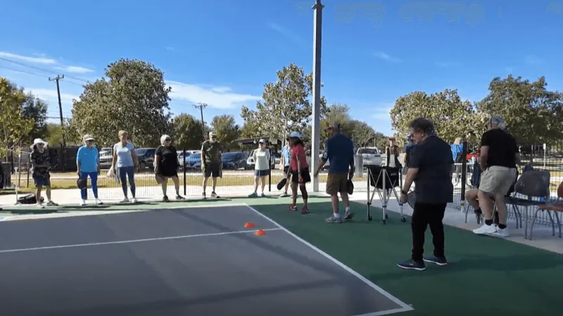 PHOTOS: New covered pickleball courts complete at Northeast Senior Center
