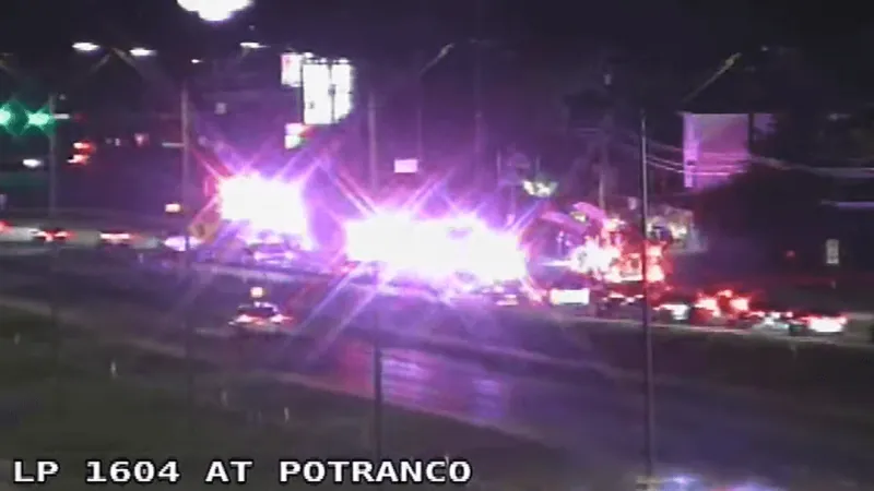 LIVE | TRAFFIC ALERT: Reported pedestrian collision on Loop 1604 at Potranco