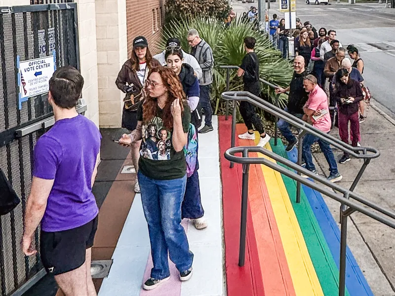 First day of early vote shows record turnout in some Texas counties