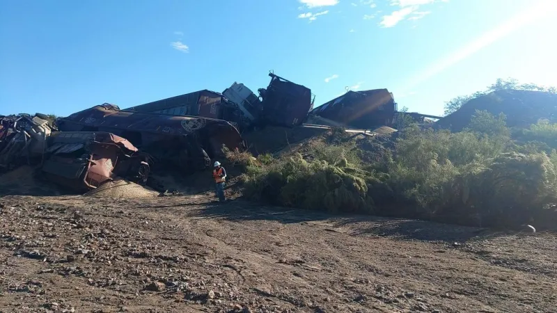 Train derailment closes Doa Ana Road between Lujan Road and Highway 187