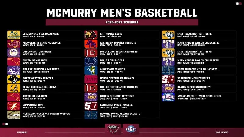 Men's Basketball Announces 2026-27 Schedule