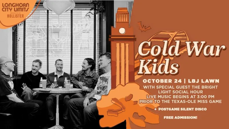Cold War Kids to headline Longhorn City Limits before Ole Miss vs Texas