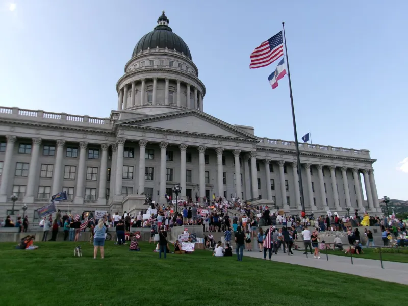 Hundreds Rally at Capitol, Good Trouble Follows