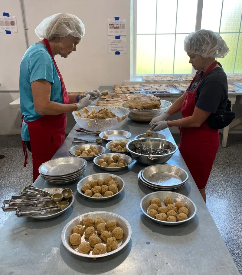 An army of volunteer bakers preps for Swiss Days in Midway