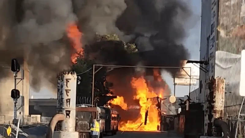 Traffic affected by 'evolving' fire near Fear Factory in Salt Lake