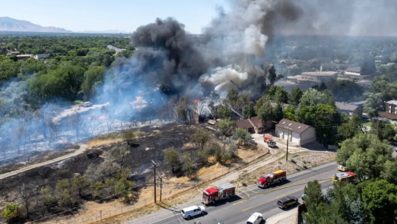 Fire breaks out in Millcreek, destroys buildings