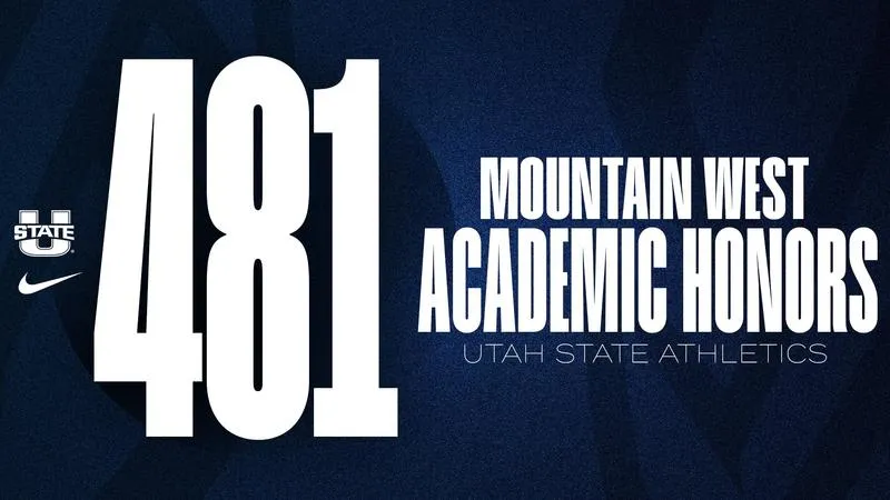 Utah State Finishes Second in Mountain West with School Record 481 Academic Honors In 2024-25