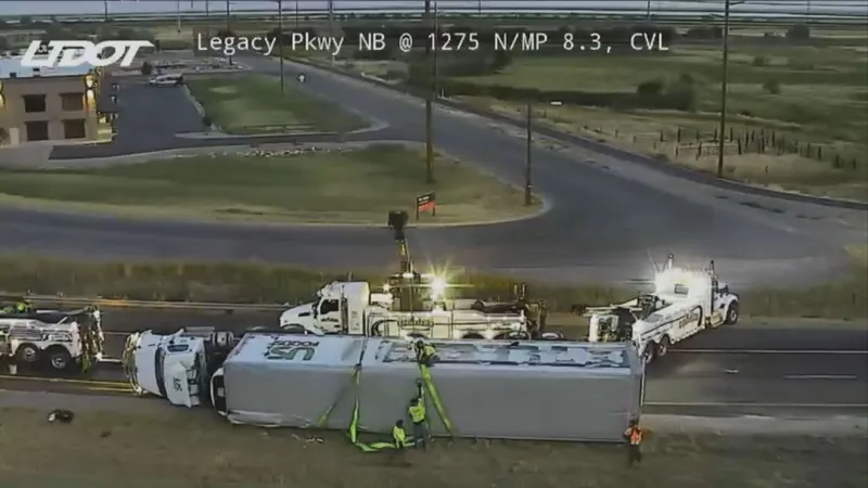 Semi-truck crash shuts down Legacy Parkway in Centerville for hours