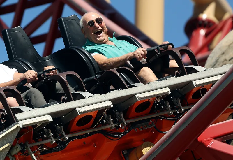 The old dude on the rad ride