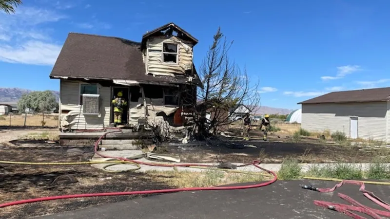 Firefighter injured in Tooele County house fire likely started by discarded cigarette