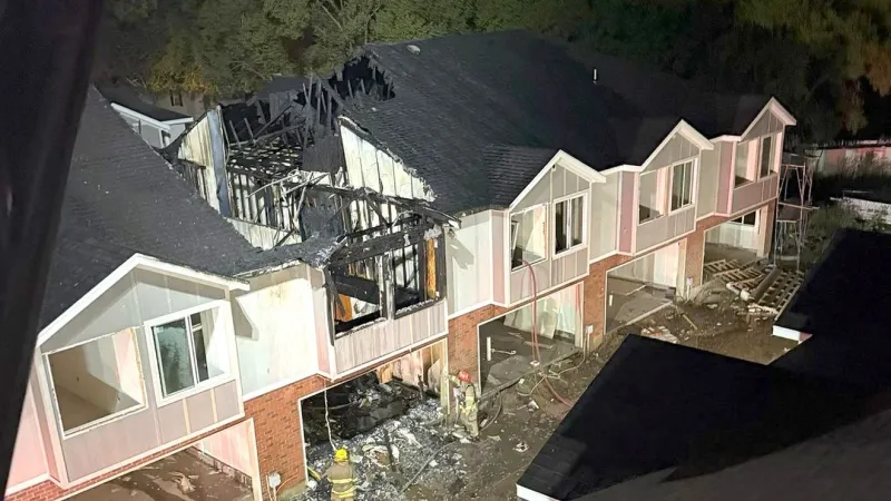Townhouses under construction destroyed, others damaged in Ogden fire
