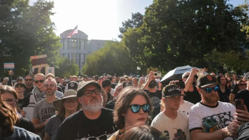 'We ... have to stand up': Utahns plead for change at downtown protest